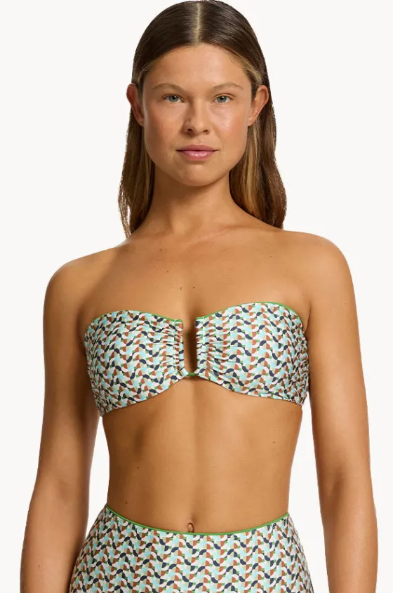 Bikini Tops^Jets Acacia U Trim Bandeau Multi