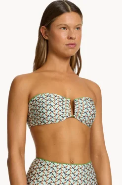 Bikini Tops^Jets Acacia U Trim Bandeau Multi