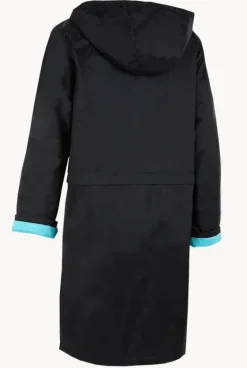 Towel Robes & Ponchos|Towel Robes & Ponchos^Rappco Adult Waterproof Towelling Zip Parka 4XL-6XL Black/Aqua