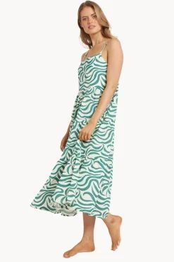 Dresses^Billabong All The Waves Lost Love Maxi Dress Evergreen