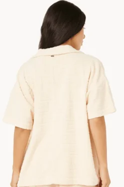 Tops^Rip Curl Aloha State Terry Shirt Off White