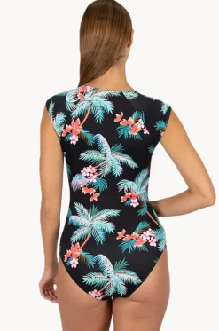 Rashies & Sunsuits^Baku Amalfi Cap Sleeve Zip Sunsuit Amalfi floral