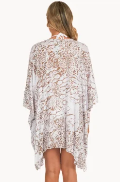 Overswim^Sundrenched Animal Short Tunic Taupe