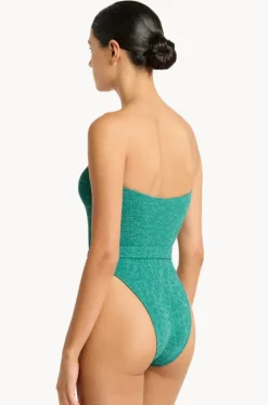 One Pieces^Bond-eye Animalia Belt Fane Bandeau One Piece Teal