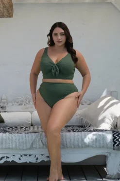 Bikini Tops^Artesands Aria Cezanne D/DD Cup Bra Olive