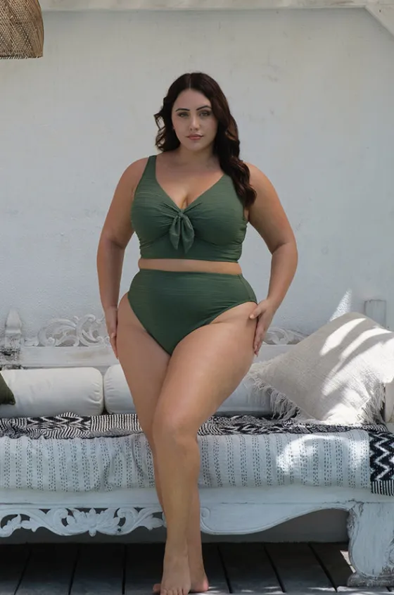 Bikini Tops^Artesands Aria Cezanne D/DD Cup Bra Olive