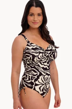 One Pieces^Fantasie Aruba Nights G Cup Twist Front One Piece Black/cream