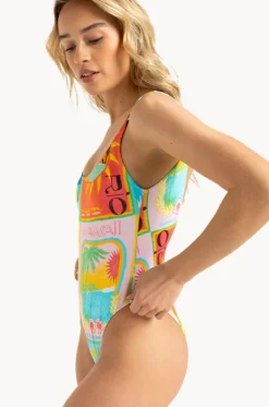 One Pieces^Roxy Atlas High Leg One Piece Sky