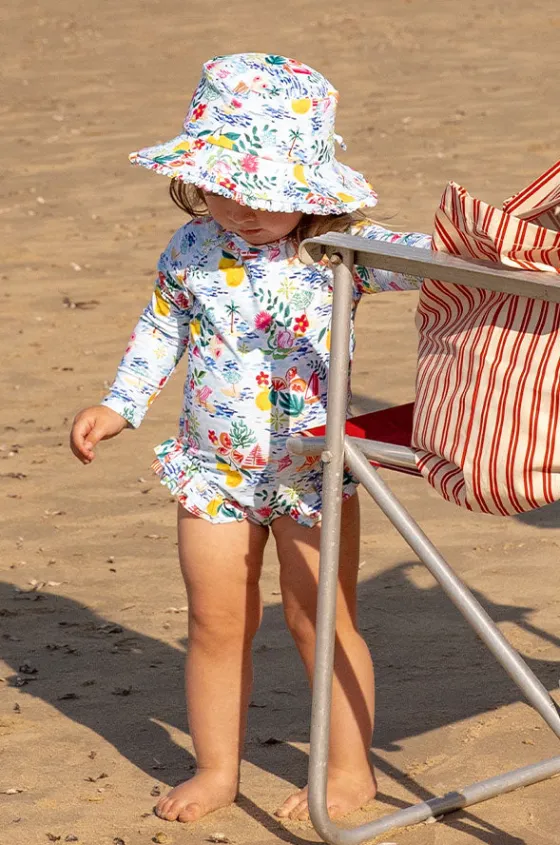 Rashies & Sunsuits^Minihaha Baby Girls Addison Sunsuit Blue/Multi