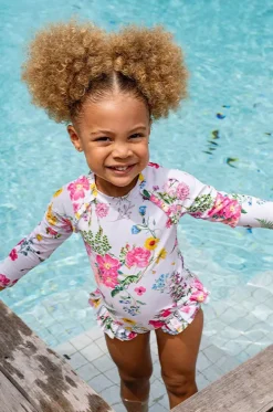 Rashies & Sunsuits^Minihaha Baby Girls Ivy Sunsuit Blue/Natural