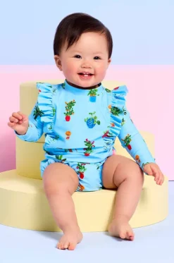 Rashies & Sunsuits^Seafolly Girls Baby Girls Playa Bonita Suntop Set Blue/Multi