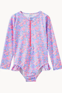 Rashies & Sunsuits^Milky Baby Girls Pretty Posy Sunsuit Pink/blue