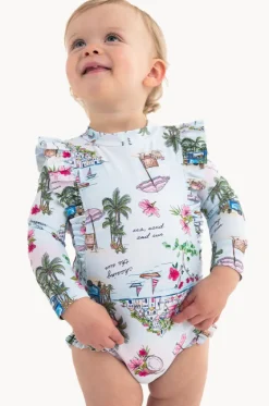 Rashies & Sunsuits^Seafolly Girls Baby Girls Secret Vacay Sunsuit Light blue