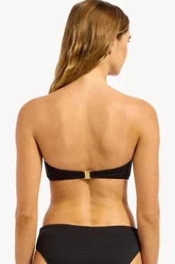 Bikini Tops^Seafolly Bandwave Trim Front Bandeau BLACK