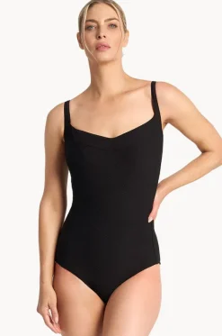 One Pieces^Poolproof Barbados F/G Cup One Piece BLACK