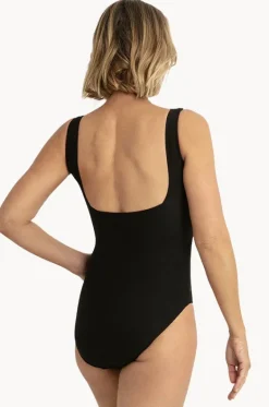 One Pieces^Poolproof Barbados Square Neck One Piece Black