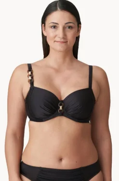 Bikini Tops^Prima Donna Barrani H Cup Ruched Bra Coffee