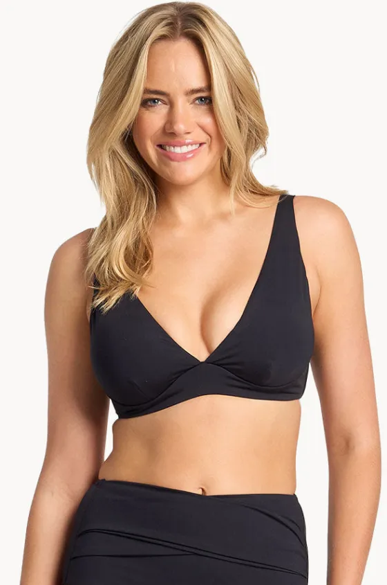 Bikini Tops^Sunseeker Basix DD/E Cup Underwire Tri Black