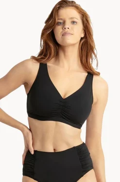 Bikini Tops^Sunseeker Basix F/G Cup Ruched Minimiser Bra Black