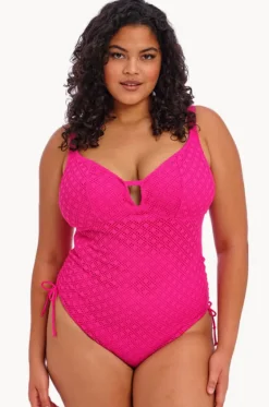 One Pieces^Elomi Swimwear Bazaruto F/FF Cup Cut Out One Piece Fuchsia