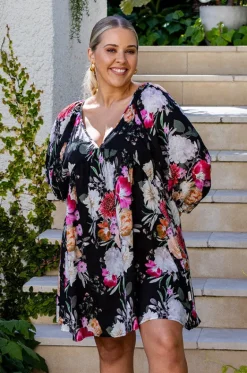 Dresses^Sea Level Belle Boho Short Dress Black