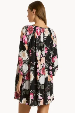 Dresses^Sea Level Belle Boho Short Dress Black