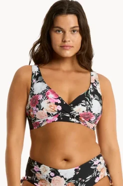 Bikini Tops^Sea Level Belle Cross Front Bra Black