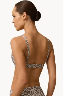 Bikini Tops^Monte u0026 Lou Belle Multi Fit Twist Crop Animal