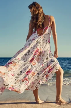 Dresses^Sea Level Belle Tiered Maxi Sundress Coconut