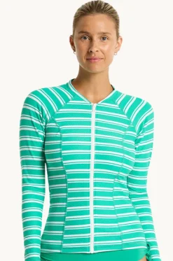 Rashies & Sunsuits^Sea Level Biarritz Long Sleeve Suntop Evergreen