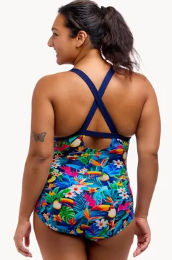 One Pieces^Funkita Birdie Wordie Brace Me Back One Piece Navy/multi