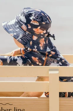 Hats^Minihaha Boys Aiden Swim Hat Navy