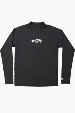 Rashies^Billabong Boys All Day Arch Long Sleeve Suntop Black