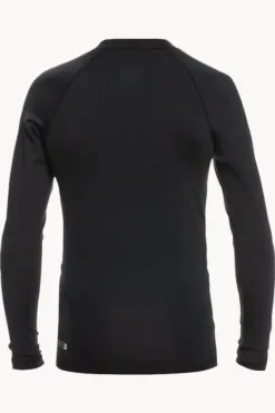Rashies^Quiksilver Boys All Time Long Sleeve Suntop Black