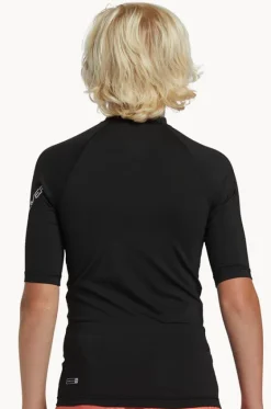 Rashies^Quiksilver Boys All Time Short Sleeve Rashie Black