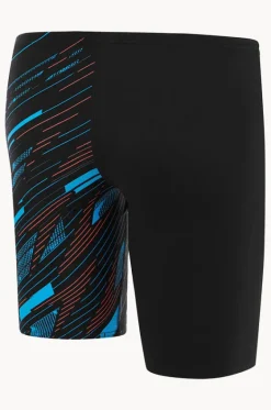 Jammers^Speedo Boys Allover Hyperboom V Cut Jammer Black/Blue