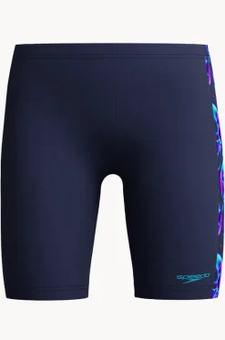 Jammers|Jammers^Speedo Boys Allover Print Panel Jammer Peacoat