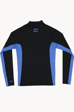 Rashies^Billabong Boys Arch Long Sleeve Suntop Black/Blue