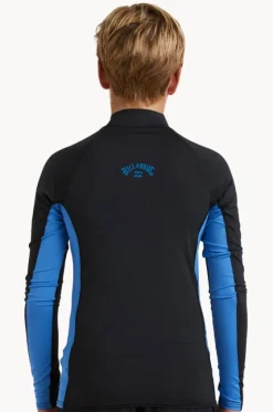 Rashies^Billabong Boys Arch PF Long Sleeve Suntop Black/Blue