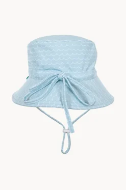 Hats^Acorn Boys Waves Wide Brim Swim Hat Blue