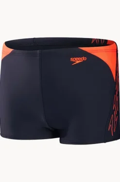 Trunks^Speedo Boys Boom Splice Aquashort Navy/Orange