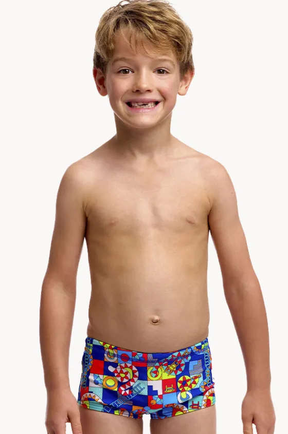 Trunks|Swimwear^Funky Trunks Boys Bored Games Trunk Multi