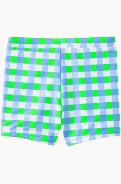 Trunks^Milky Boys Check Swim Short Green/blue