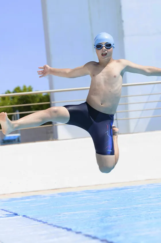 Jammers^Zoggs Boys Combat Mid Jammer Navy