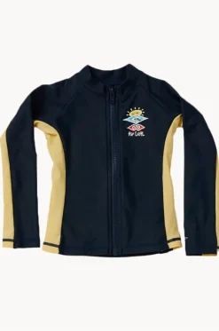 Rashies & Sunsuits|Rashies & Sunsuits^Rip Curl Boys Cosmic Zip Suntop Deep navy