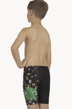 Jammers^Zoggs Boys Crocosaurus Mid Jammer Black/Green