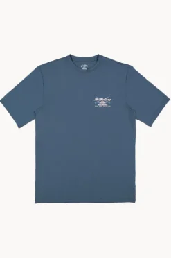 Rashies^Billabong Boys Crossboards Short Sleeve Suntop Teal