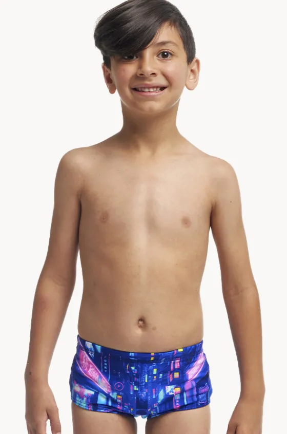 Trunks^Funky Trunks Boys Cyber City Trunk Pink/purple