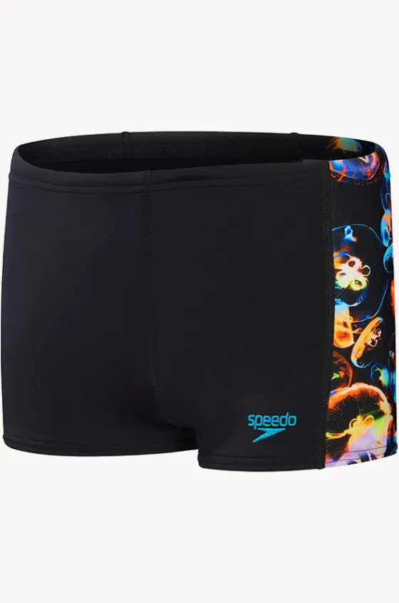 Trunks^Speedo Boys Digital Allover Aquashort Black/multi