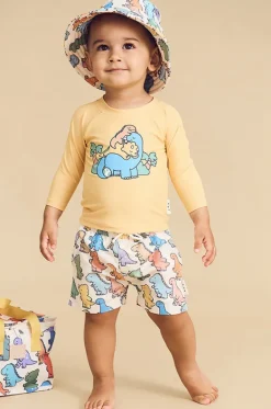 Hats^Huxbaby Boys Dino Play Swim Hat Multi